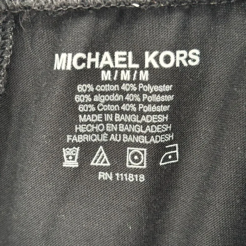 Michael Kors Lounge Pants Black Size Medium NWT‎
